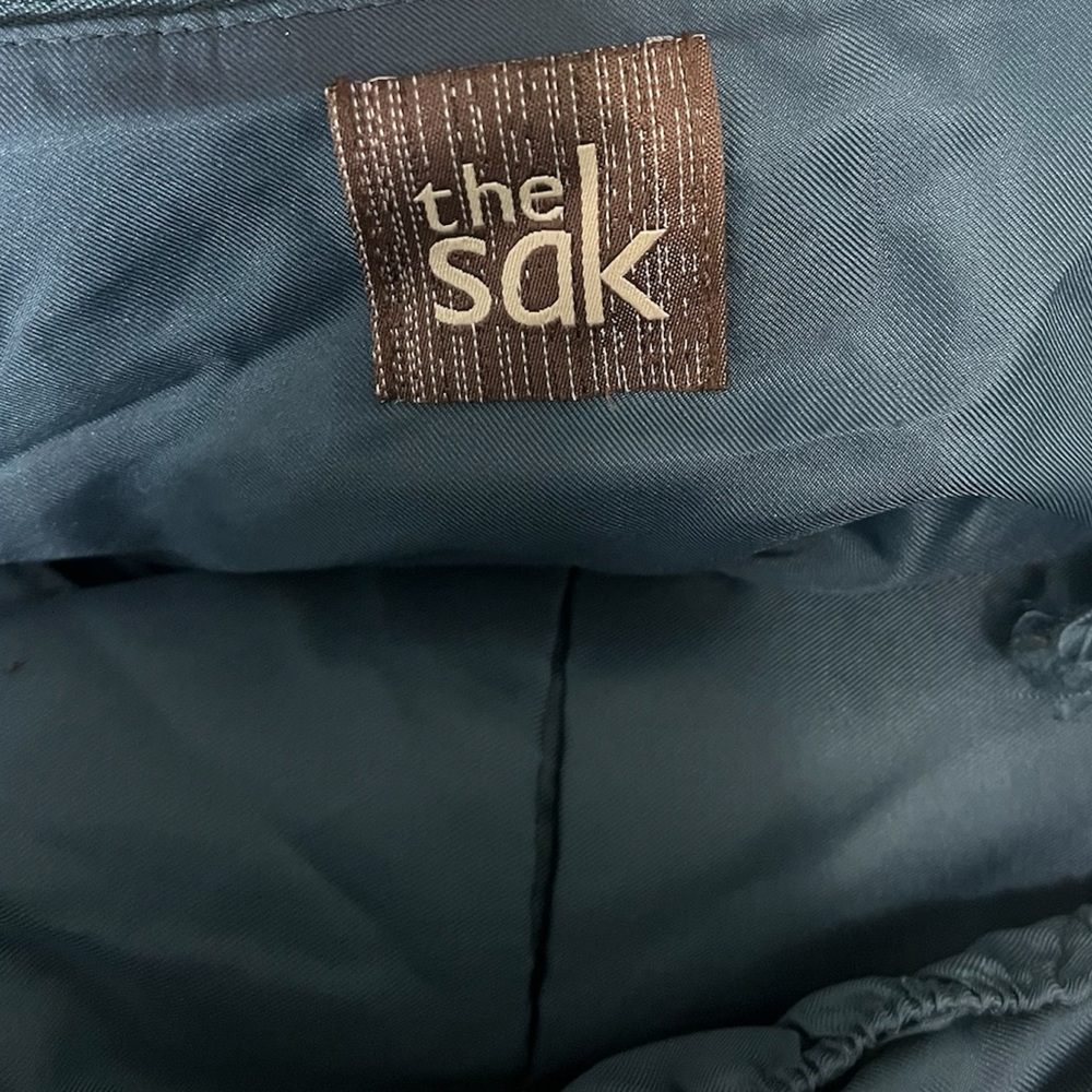 The Sak Blue Knit Braided Handle Shoulder Bag - Picture 3 of 16